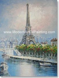 Ζωγραφισμένος στο χέρι διαλύτης πύργων ECO του Άιφελ ελαιογραφίας του Παρισιού