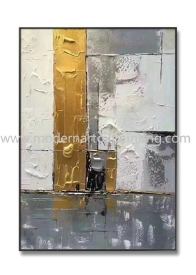 Αφηρημένος χρυσός τρισδιάστατος καμβάς έργων ζωγραφικής τέχνης διακοσμητικός για τη διακόσμηση γραφείων