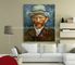 Αναπαραγωγή αυτοπροσωπογραφίας έργων ζωγραφικής του Vincent Βαν Γκογκ στον καμβά για το ντεκόρ σπιτιών