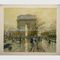παλαιές ελαιογραφίες οδών του Παρισιού καμβά ελαιογραφίας 50x60cm Arc de Triomphe