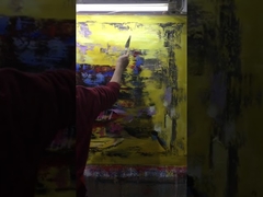 Πολύχρωμη αφηρημένη ζωγραφική τέχνης σε καμβά για διακόσμηση σπιτιού