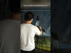 Ελαιογραφίες με μαχαίρι παλέτας Μοντέρνα τέχνη σε καμβά για διακόσμηση σπιτιού