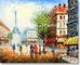 Η παχιά προώθηση δώρων ζωγραφικής καμβά σκηνής οδών του Παρισιού πετρελαίου παρουσιάζει χρώμα μεγέθους συνήθειας