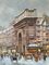 Πλαισιωμένη ελαιογραφία του Παρισιού, παχύ πετρέλαιο έργων ζωγραφικής τοπίων ιμπρεσσιονιστών στον καμβά