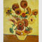 Σύγχρονη Floral ελαιογραφία ηλίανθων στα αντίγραφα αριστουργημάτων του Βαν Γκογκ καμβά