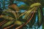 Ζωγραφισμένα στο χέρι της Χαβάης έργα ζωγραφικής έργου τέχνης, ελαιογραφία τοπίων δέντρων καρύδων στον καμβά