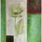 Σύγχρονη αφηρημένη ελαιογραφία λουλουδιών στον καμβά, τεντωμένη ζωγραφική καμβά για τον τοίχο DéCor