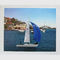 Ρεαλιστική Sailboat ελαιογραφία στον καμβά, ζωγραφική πορτρέτου συνήθειας από τη φωτογραφία