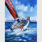 Έργα ζωγραφικής σκαφών μαχαιριών παλετών στις αφηρημένες βάρκες καμβά για τις λέσχες επιχειρήσεων