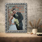 Οι άνθρωποι συνήθειας ντύνουν τα έργα ζωγραφικής γαμήλιου πορτρέτου για το GIF διακοπών